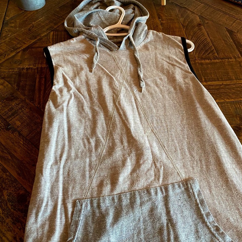 Sleeveless Oversized Hoodie Basketball Dress